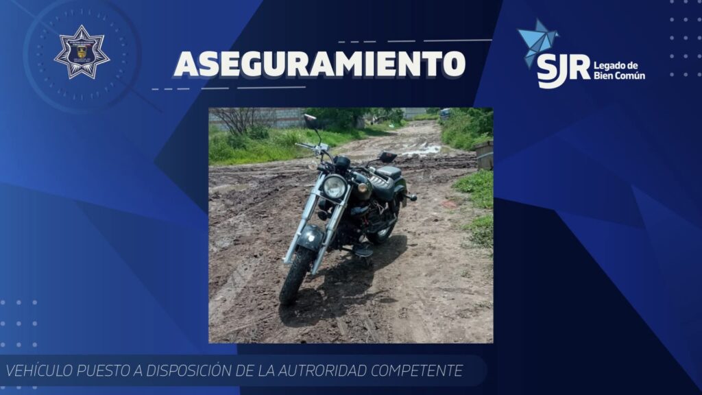 Detenidos con moto robada durante patrullaje en el rocio