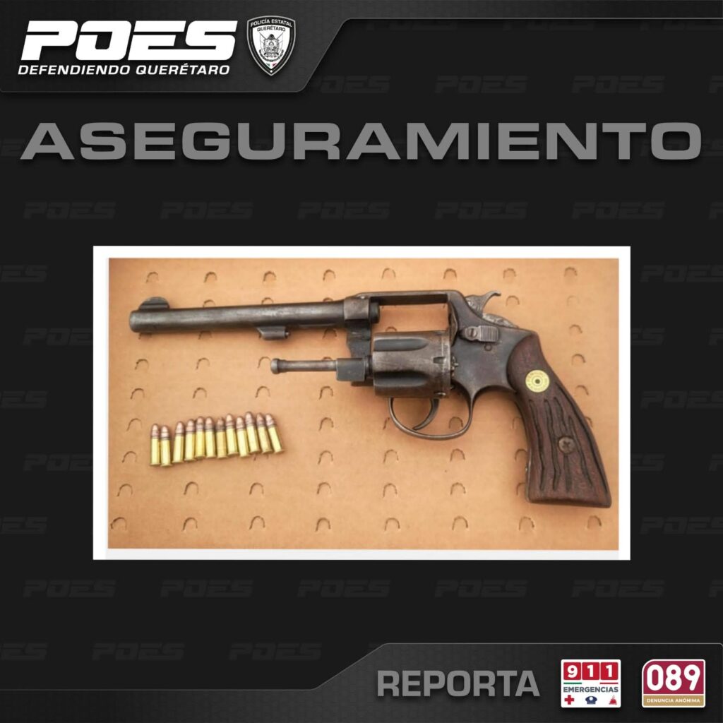 Detienen a sujeto en Colón por portación ilegal de arma de fuego