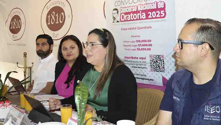 Convoca IEEQ a juventudes a participar en el Concurso Nacional de Oratoria 2025