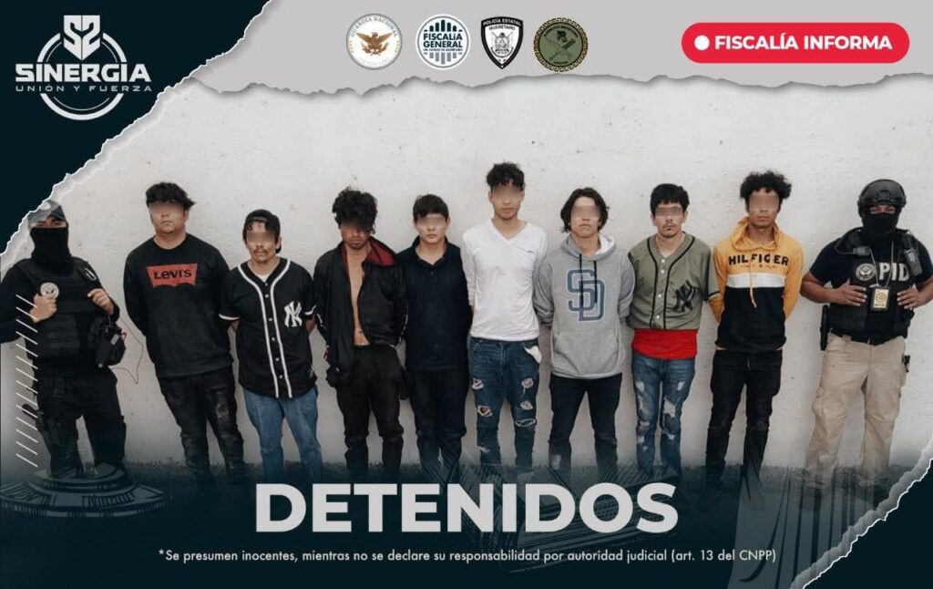 Megaoperativo en Querétaro: FGE detiene a 17 y decomisa arsenal en operativo conjunto