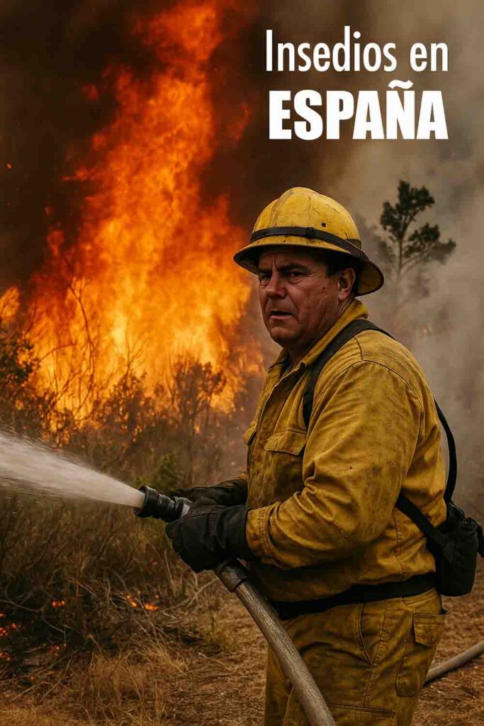 Incidente en España por incendio forestal