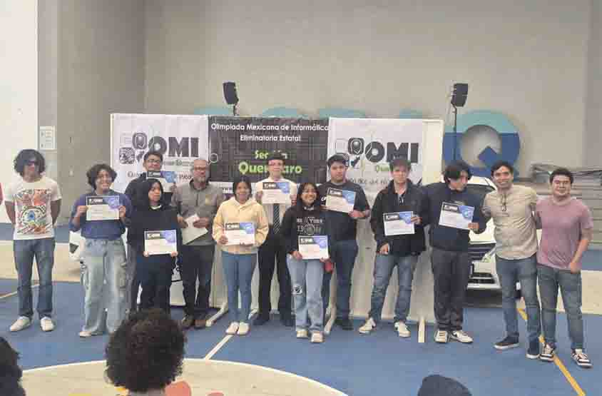 Estudiantes del COBAQ destacan en Olimpiada Mexicana de Informática
