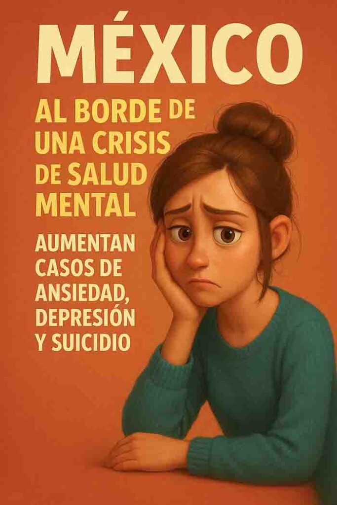 México, al Borde de una Crisis de Salud Mental: aumentan casos de ansiedad, depresión y suicidio