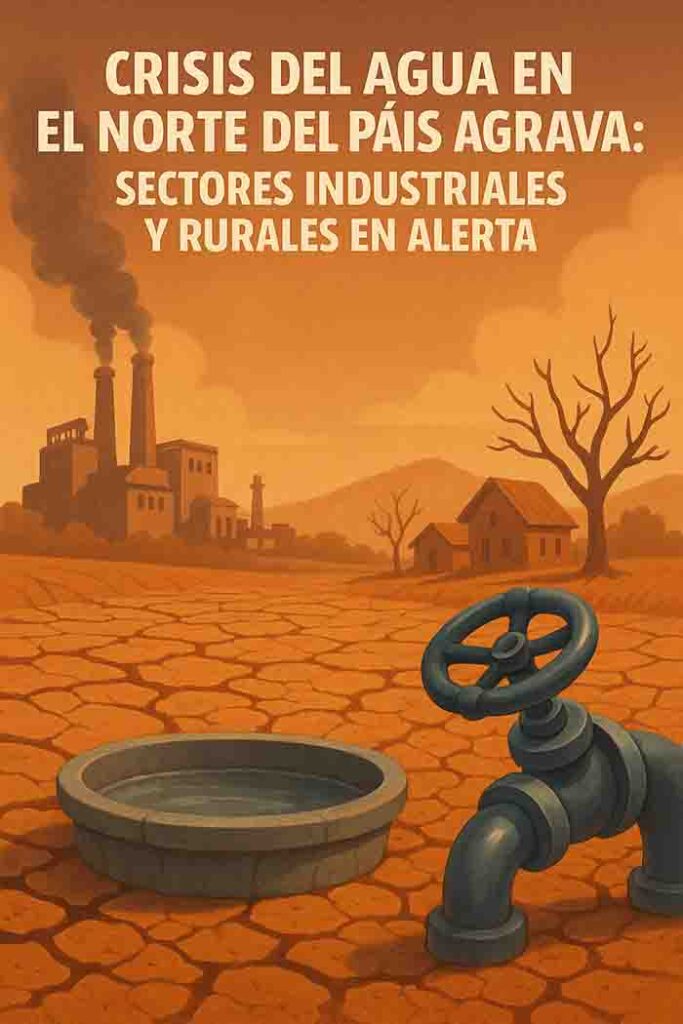 Crisis del Agua en el Norte del País se Agrava: sectores industriales y rurales en alerta