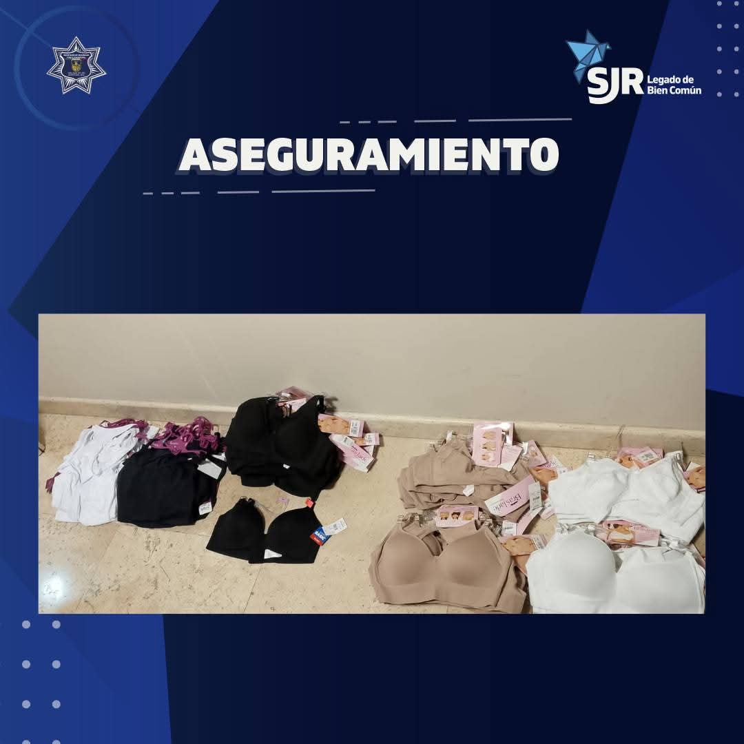 Detienen a mujer por robo en tienda departamental