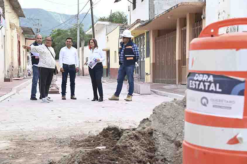 Supervisa CEI obra en cabecera municipal de Peñamiller
