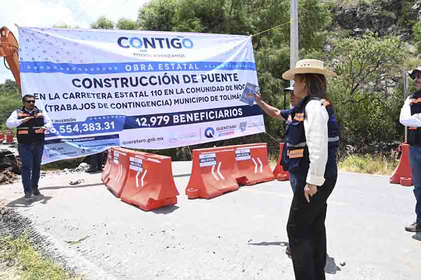 CEI alista el inicio de la construcción del puente en la Carretera Estatal 110