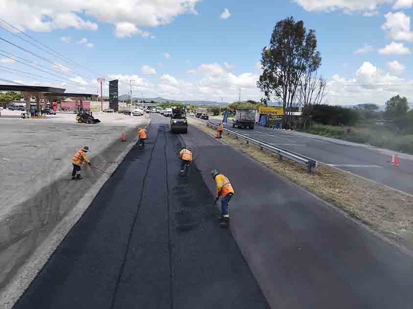 Supervisa CEI mejoramiento del acceso al municipio de Ezequiel Montes