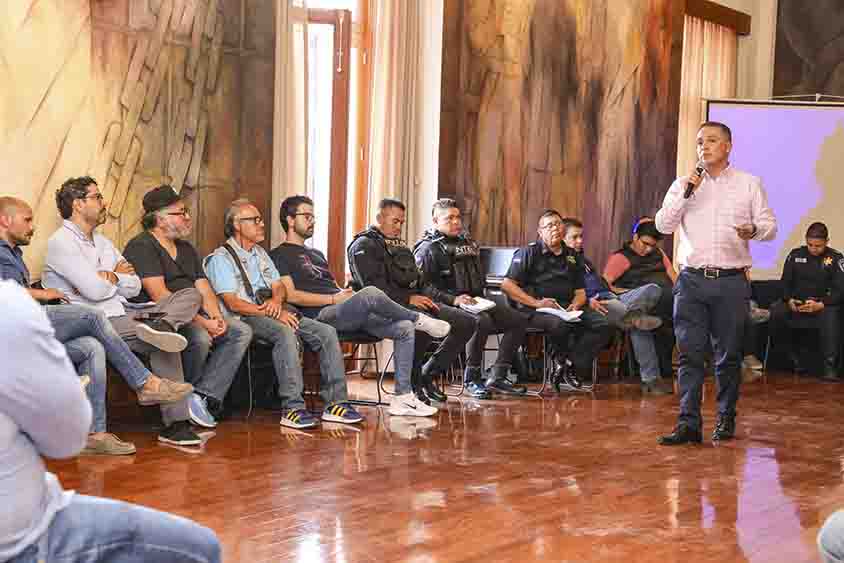 Refuerzan autoridades colaboración con centros nocturnos del Centro Histórico