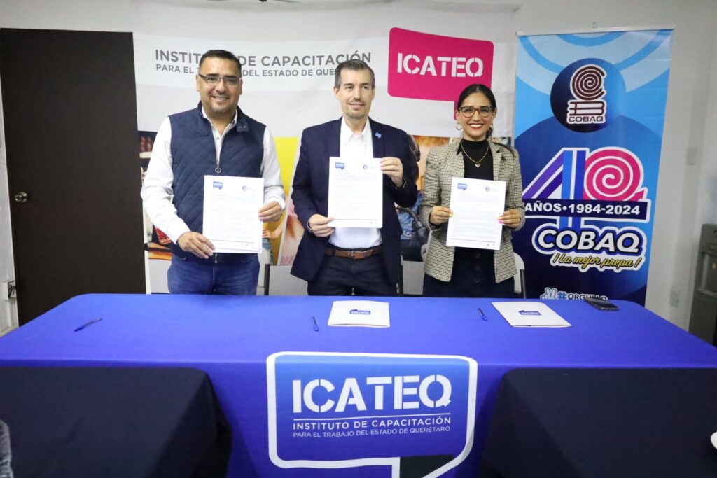 COBAQ e ICATEQ firman convenio para fortalecer la capacitación docente y administrativa