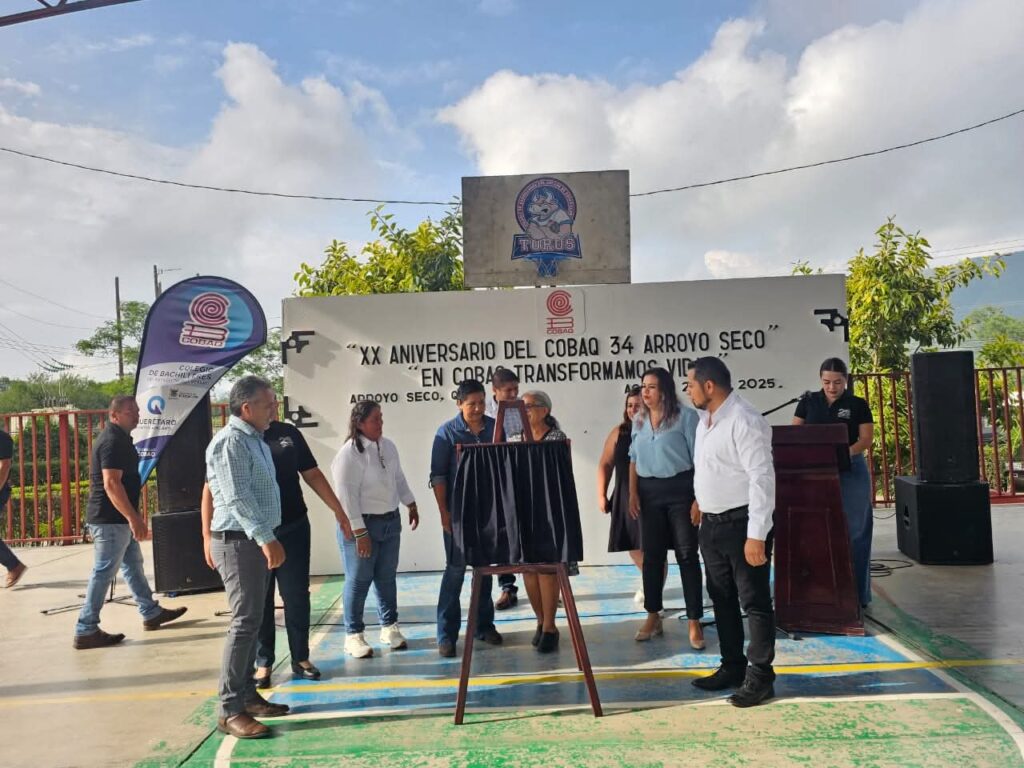 Plantel 34 Arroyo Seco celebra 20 años de trayectoria educativa