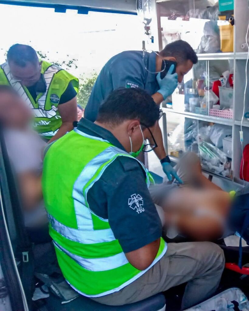 Tres lesionados en accidente de motocicleta en La Gotera