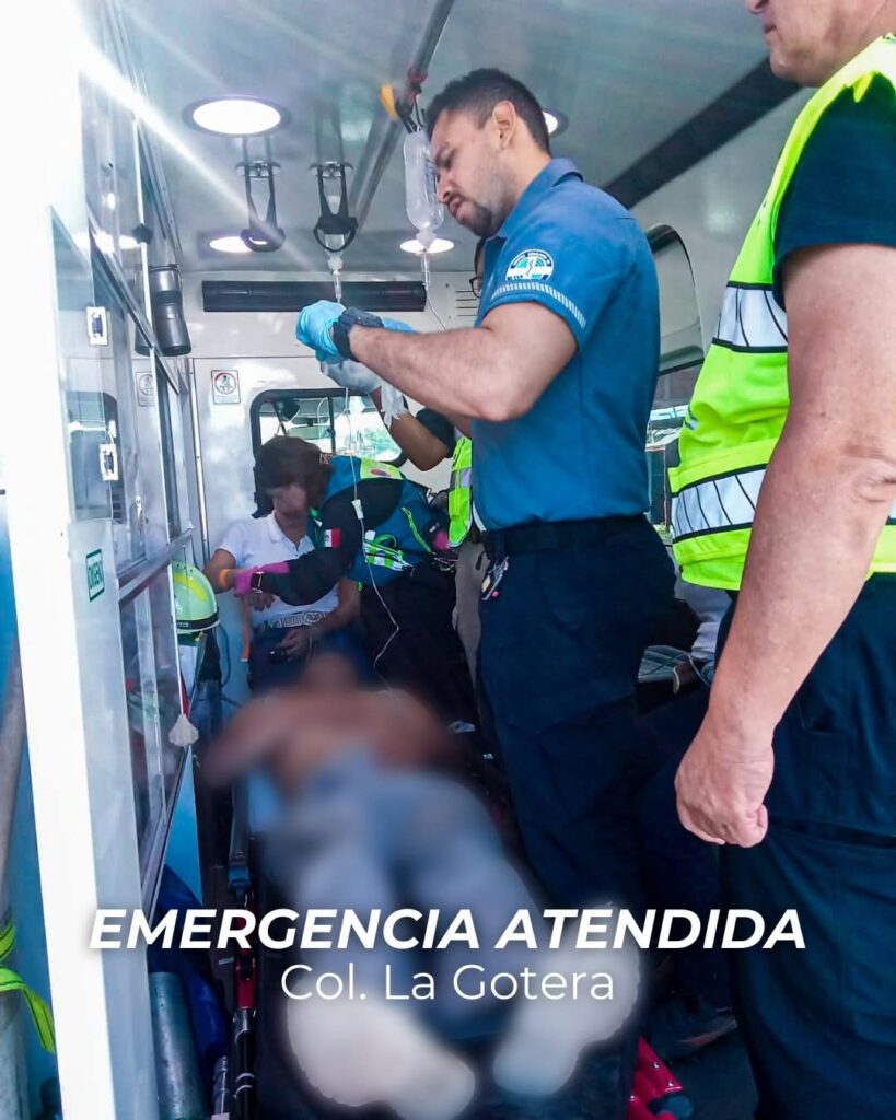 Tres lesionados en accidente de motocicleta en La Gotera