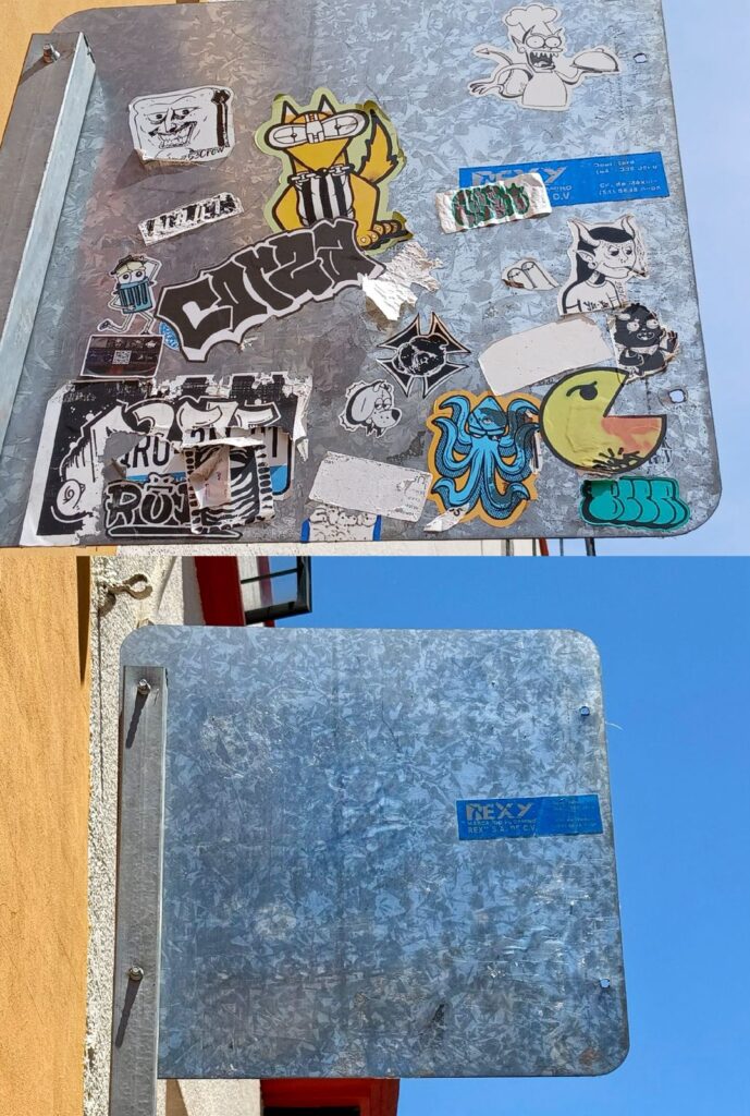 Realiza Semov limpieza de señalética para fortalecer el orden y la seguridad vial