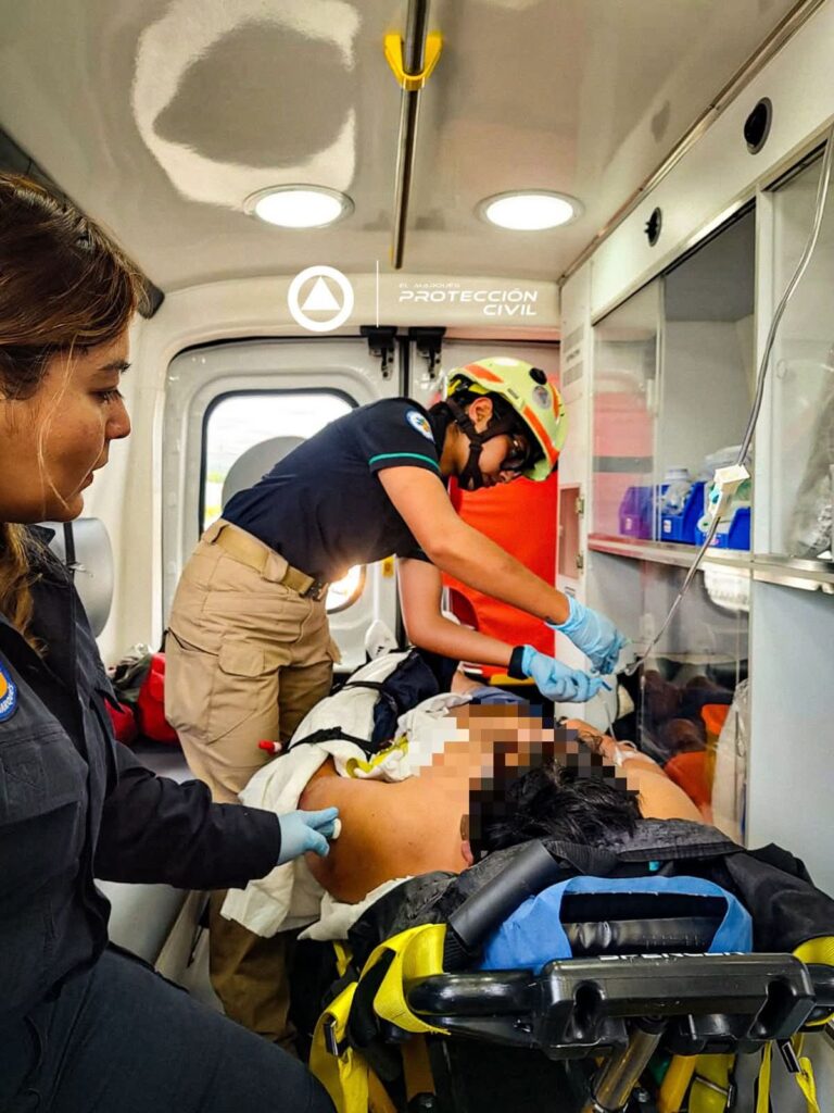 Accidente en la Autopista 57D deja cuatro lesionados