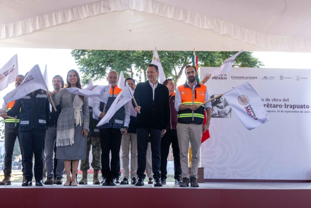 Asiste Mauricio Kuri al arranque de obras del tren Querétaro-Irapuato