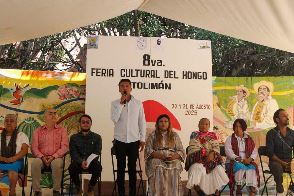 Inauguración de la Octava Feria Cultural del Hongo en Tolimán.
