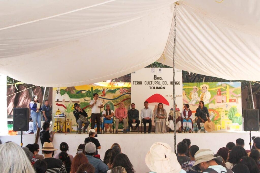 Inauguración de la Octava Feria Cultural del Hongo en Tolimán.
