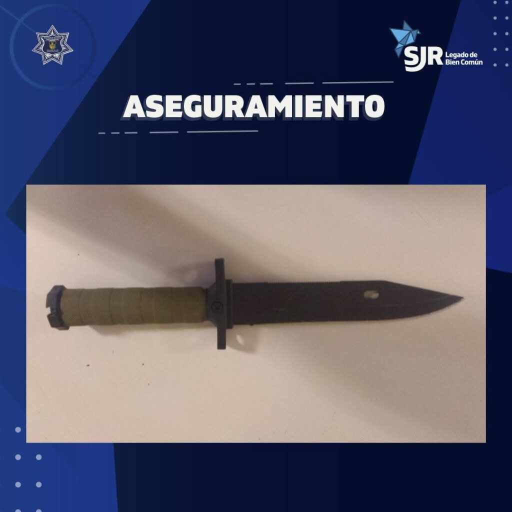 Detienen a mujer por agresión con arma blanca en la colonia Centro