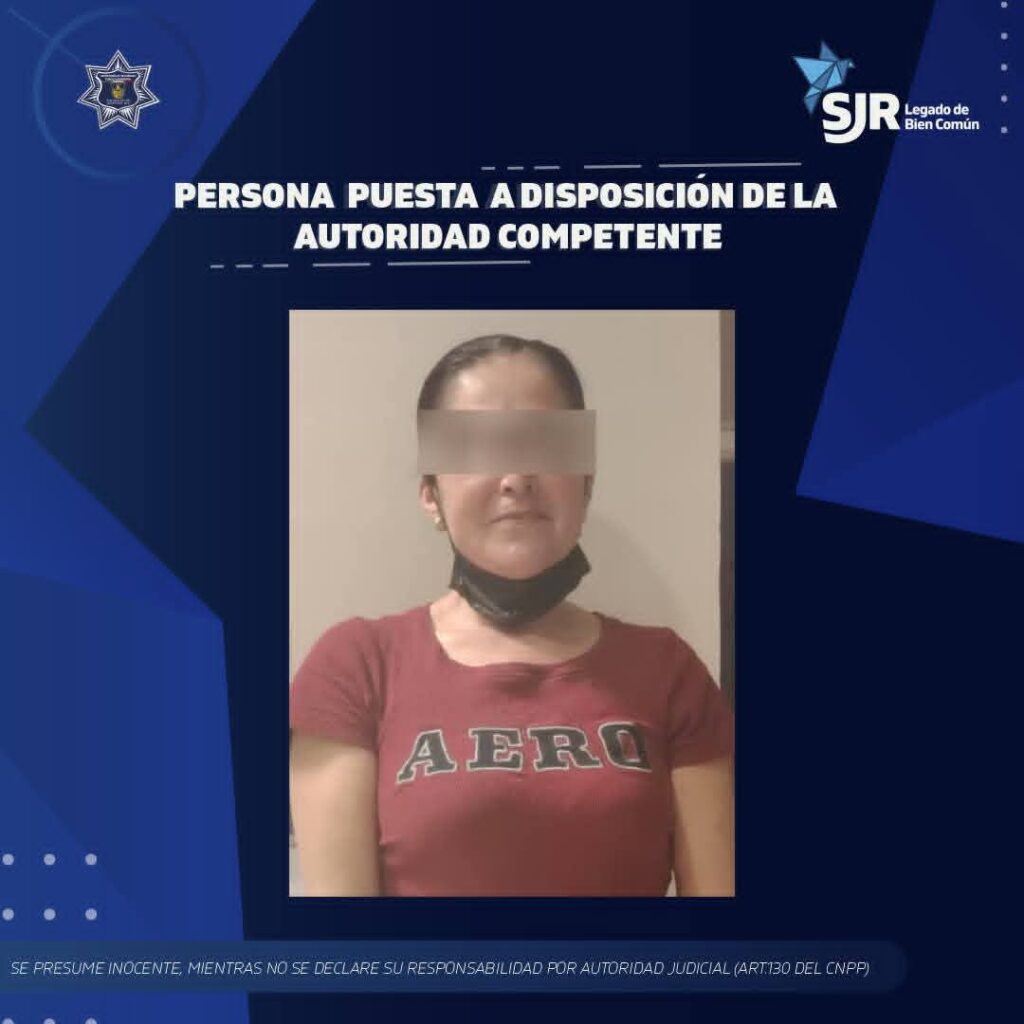 Detienen a mujer por robo en tienda departamental de San Cayetano
