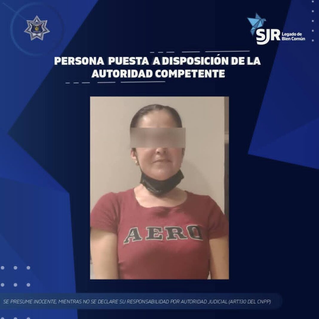 Detienen a mujer por robo en tienda departamental