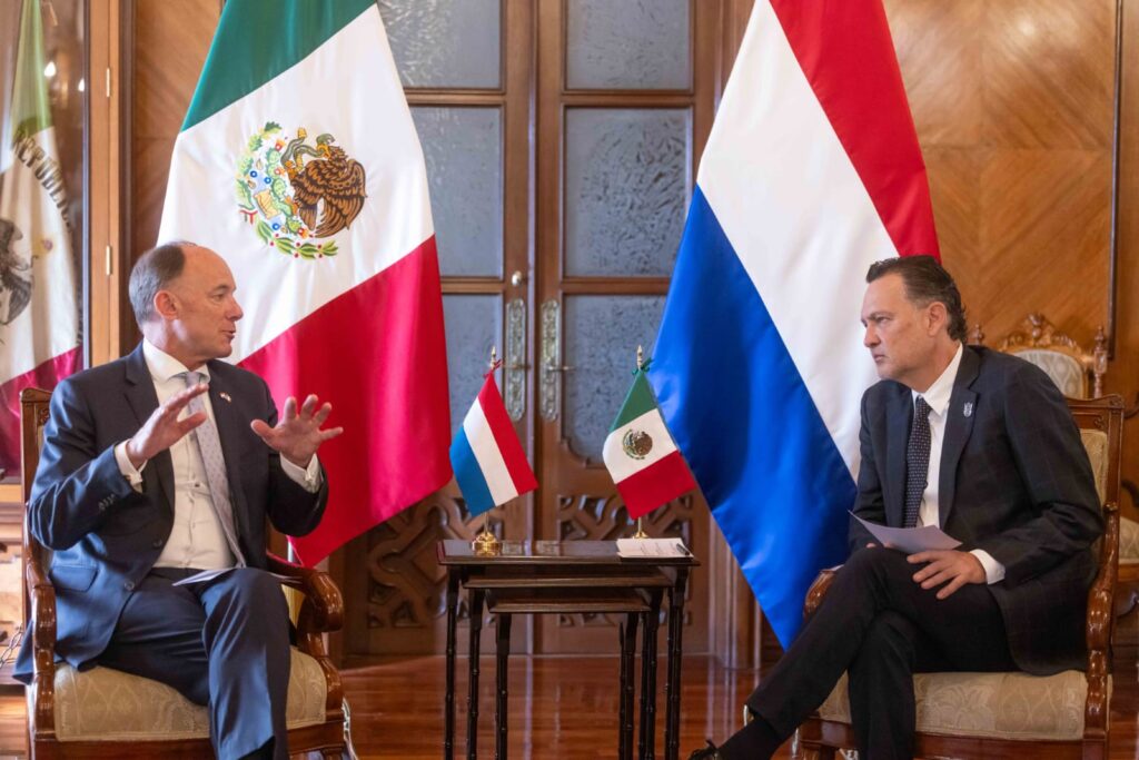 Recibe Mauricio Kuri al Embajador del Reino de los Países Bajos en México