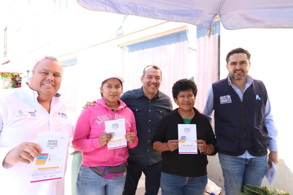 Roberto Cabrera, Agustín Dorantes y Gerardo Cuanalo recorren parques y socializan la implementación de la Tarifa UniDos en San Juan del Río