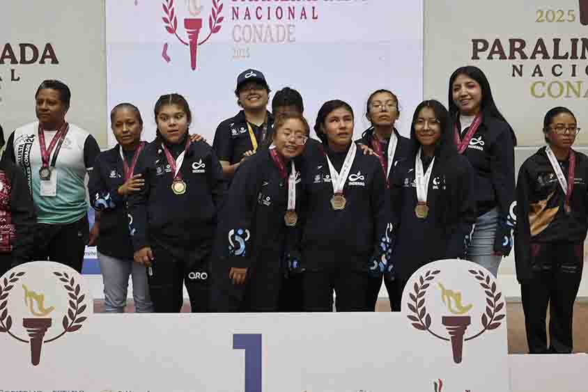 Atletas queretanos de golbol dominan las preseas de oro en Paralimpiada Nacional