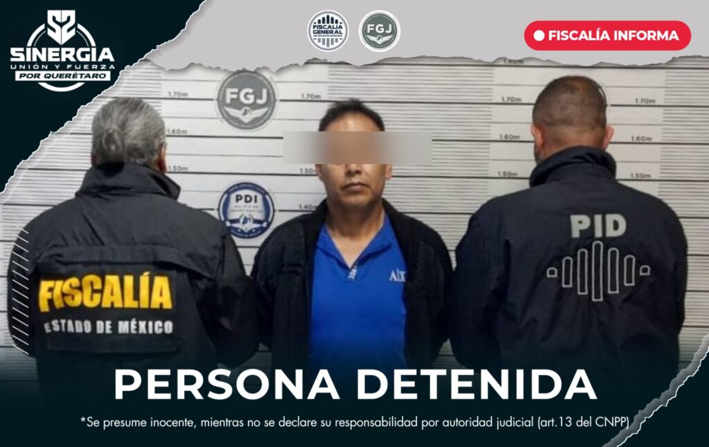Cumplimenta Fiscalía de Querétaro orden de reaprehensión por homicidio doloso