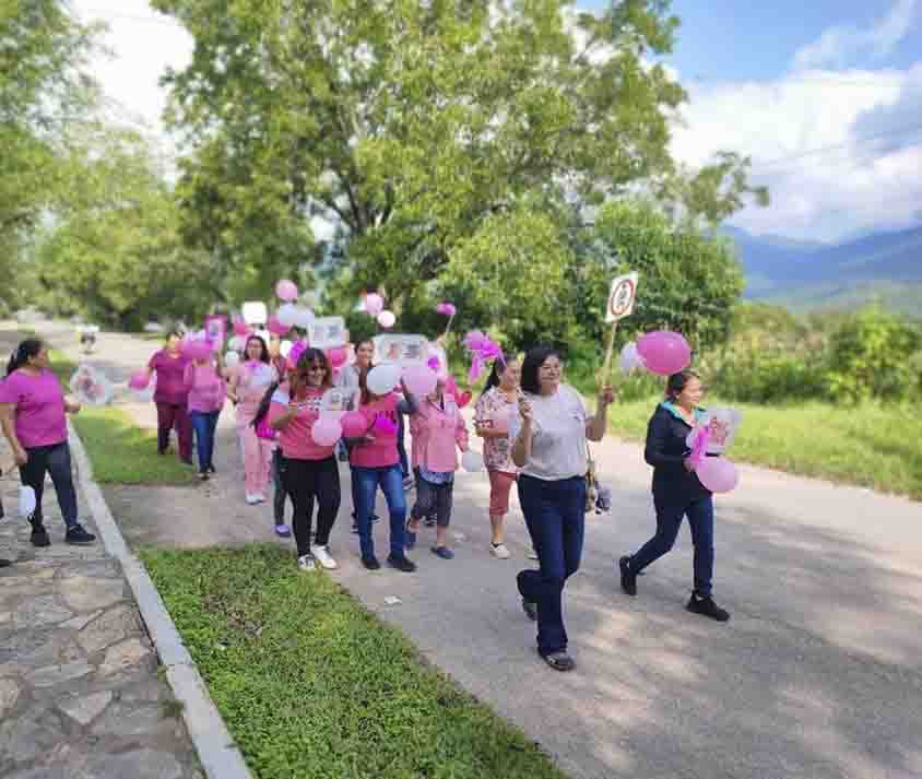 Realiza SESA Caminata Rosa en Landa de Matamoros