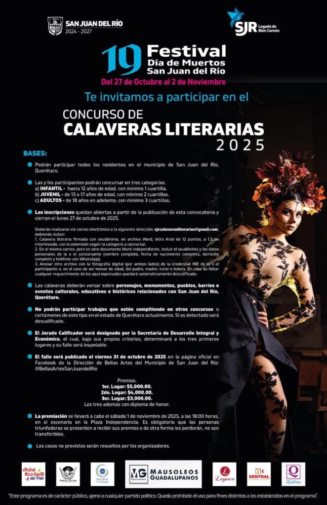 Convocan al “Desfile y Concurso Ecuestre de los Muertos” en San Juan del Río