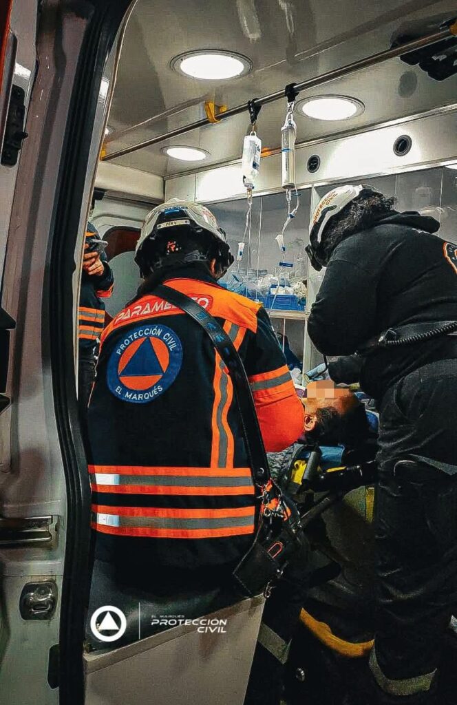 Motociclista grave tras accidente en la carretera 200, El Marqués