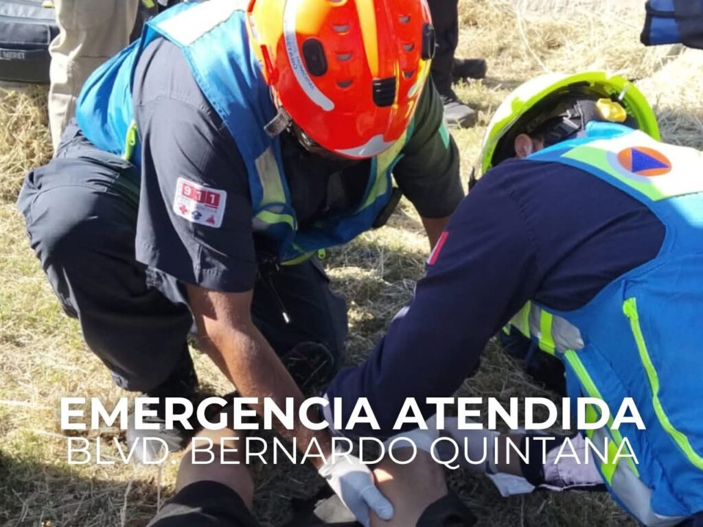 Motociclista resulta lesionado tras choque en Querétaro