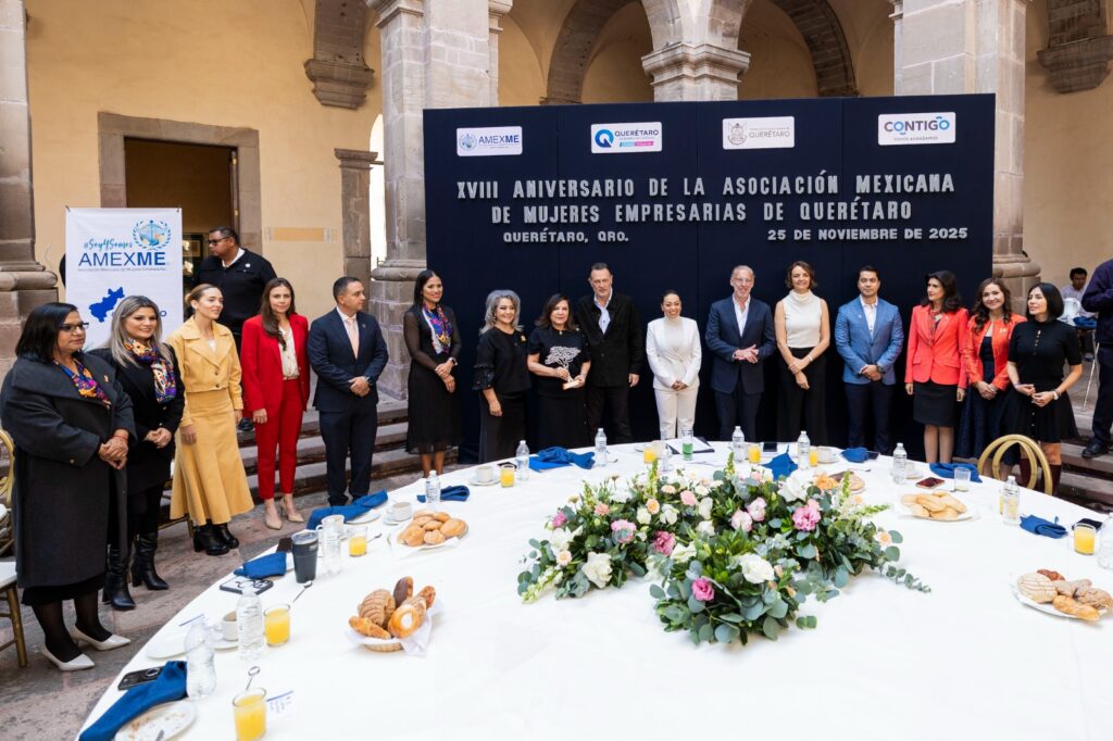 Reconoce Gobernador compromiso de las mujeres empresarias con Querétaro