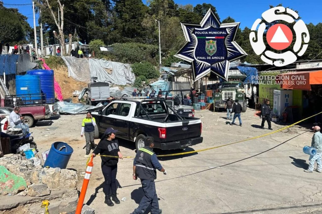 Explosión sacude la cabecera municipal de Pinal de Amoles; dos lesionados no graves