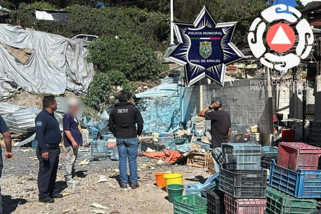 Explosión sacude la cabecera municipal de Pinal de Amoles; dos lesionados no graves