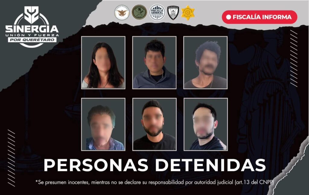 Realizan 10 cateos simultáneos en Querétaro: seis detenidos y aseguramientos relevantes
