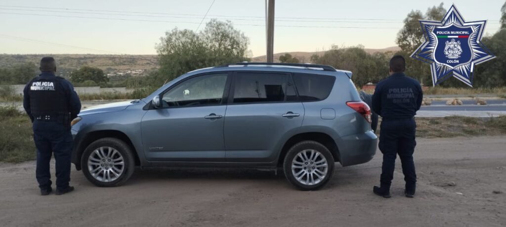 Recuperan en Colón un vehículo con reporte de robo vigente