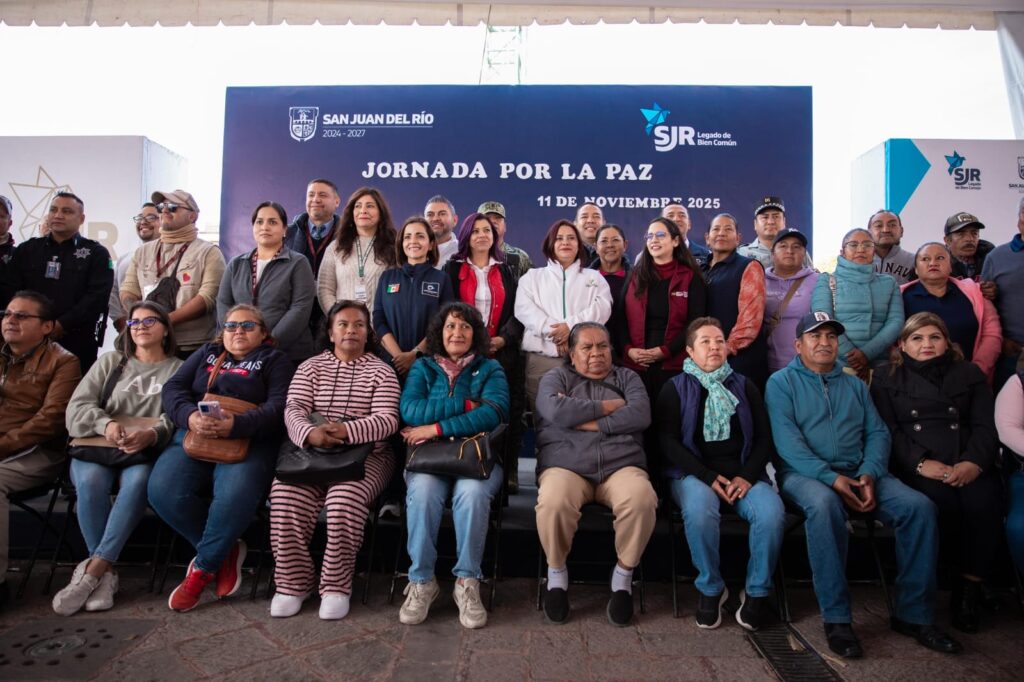 Realizan “Jornadas por la Paz” en San Juan del Río con más de 15 dependencias federales, estatales y municipales