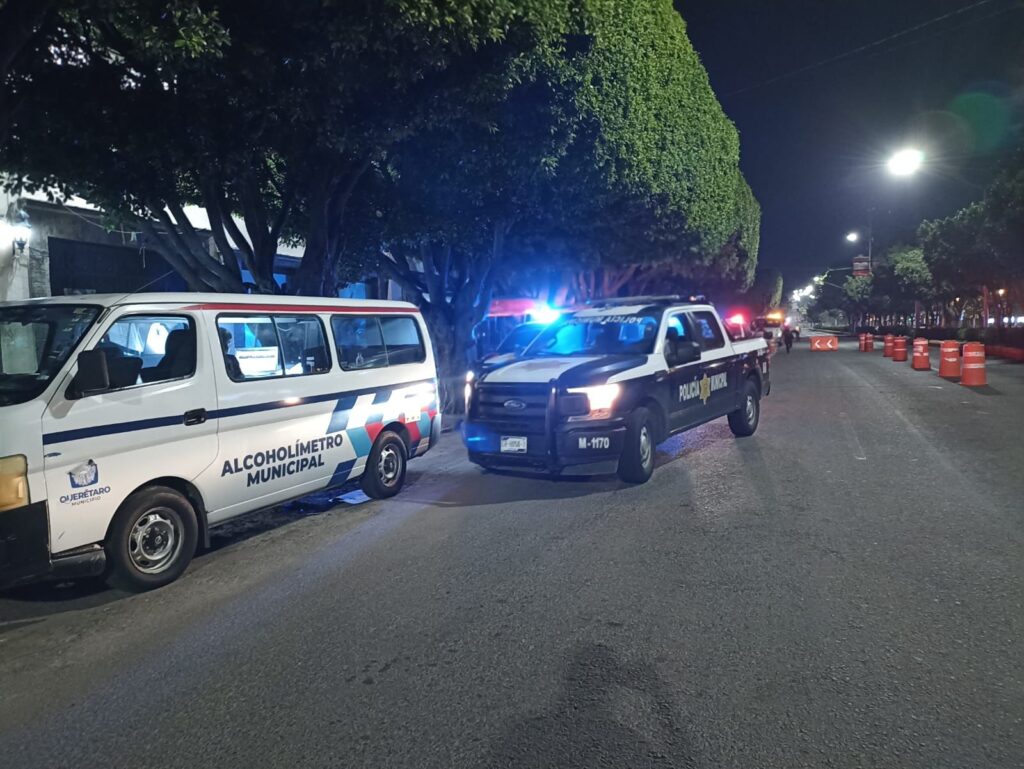44 sancionados en operativo alcoholímetro en Querétaro