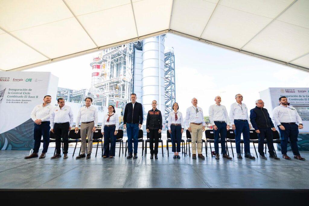 Inauguran Presidenta de México y Gobernador la Central Ciclo Combinado Josefa Ortiz Téllez Girón