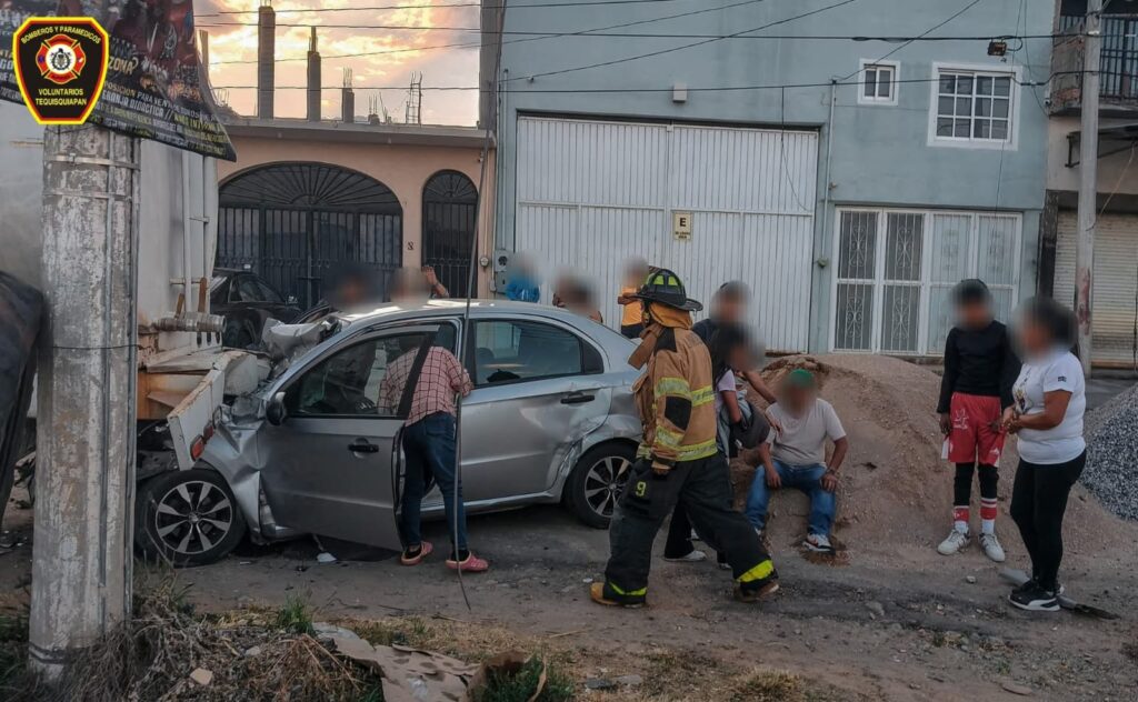 Tres lesionados tras fuerte percance en la carretera 120