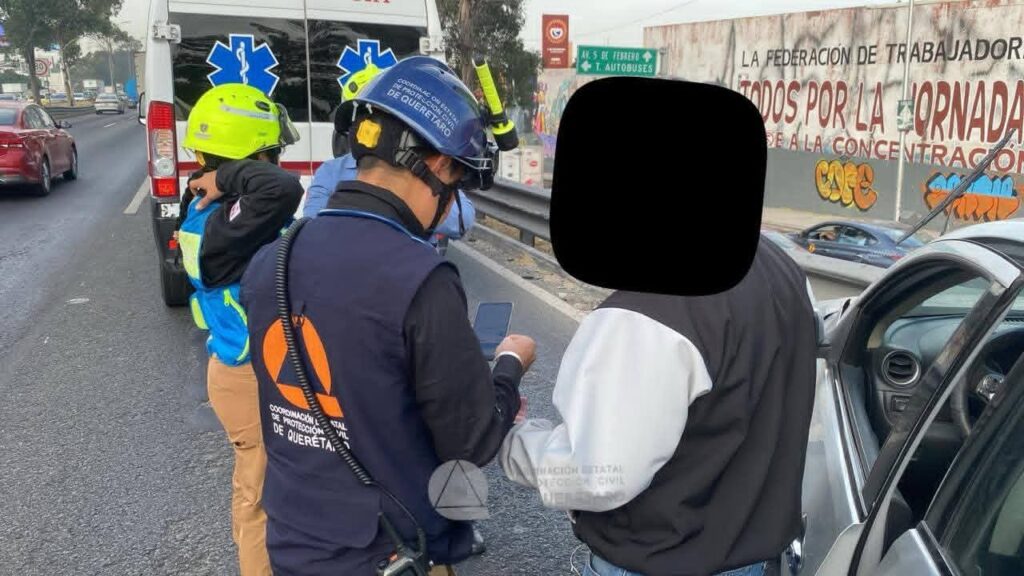 Accidente en la México–Querétaro deja una persona hospitalizada