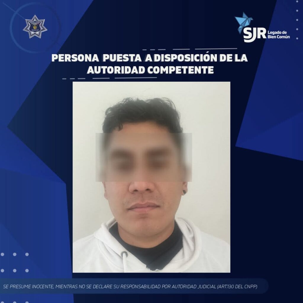 Detienen a motociclista por robo con violencia en Loma Alta