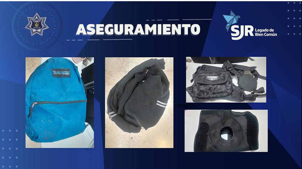 Detienen a pareja en el Centro por portar armas réplica y agredir a policías