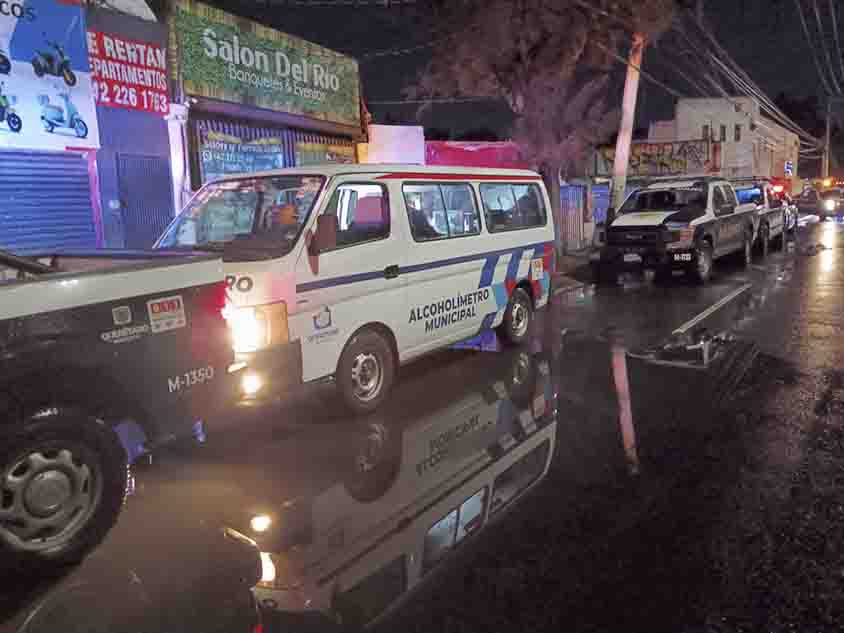 Reporte del operativo de alcoholimetría