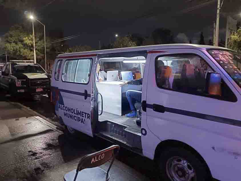 Reporte del operativo de alcoholimetría