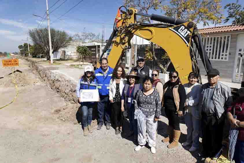 JAPAM supervisa obras de drenaje sanitario en beneficio de más de mil habitantes de San Juan del Río