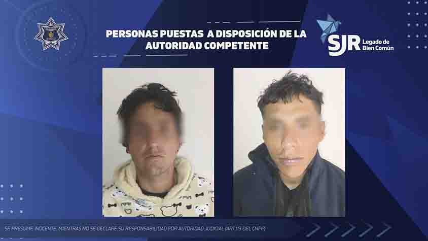 Frustran robo de motocicleta; dos detenidos