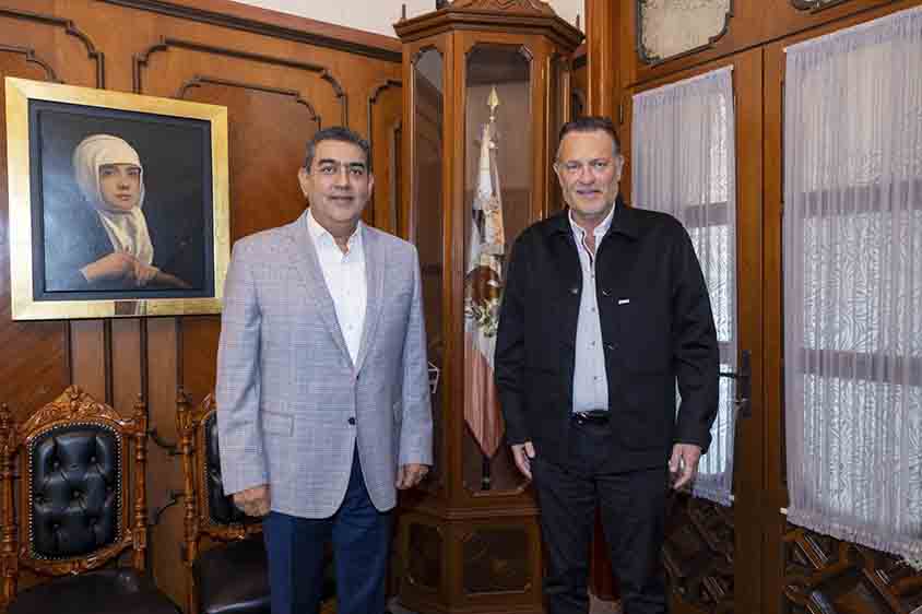 Mauricio Kuri se reúne con titular del INM